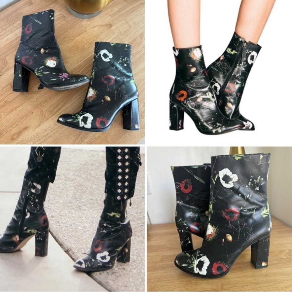 Matisse Posey Zip Up Moody Floral Leather Zip
Up Bootie 7.5